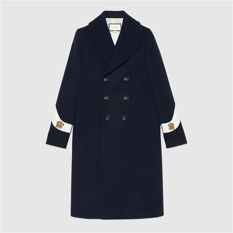 indigo wool gucci cashmere coat|net a porter gucci coats.